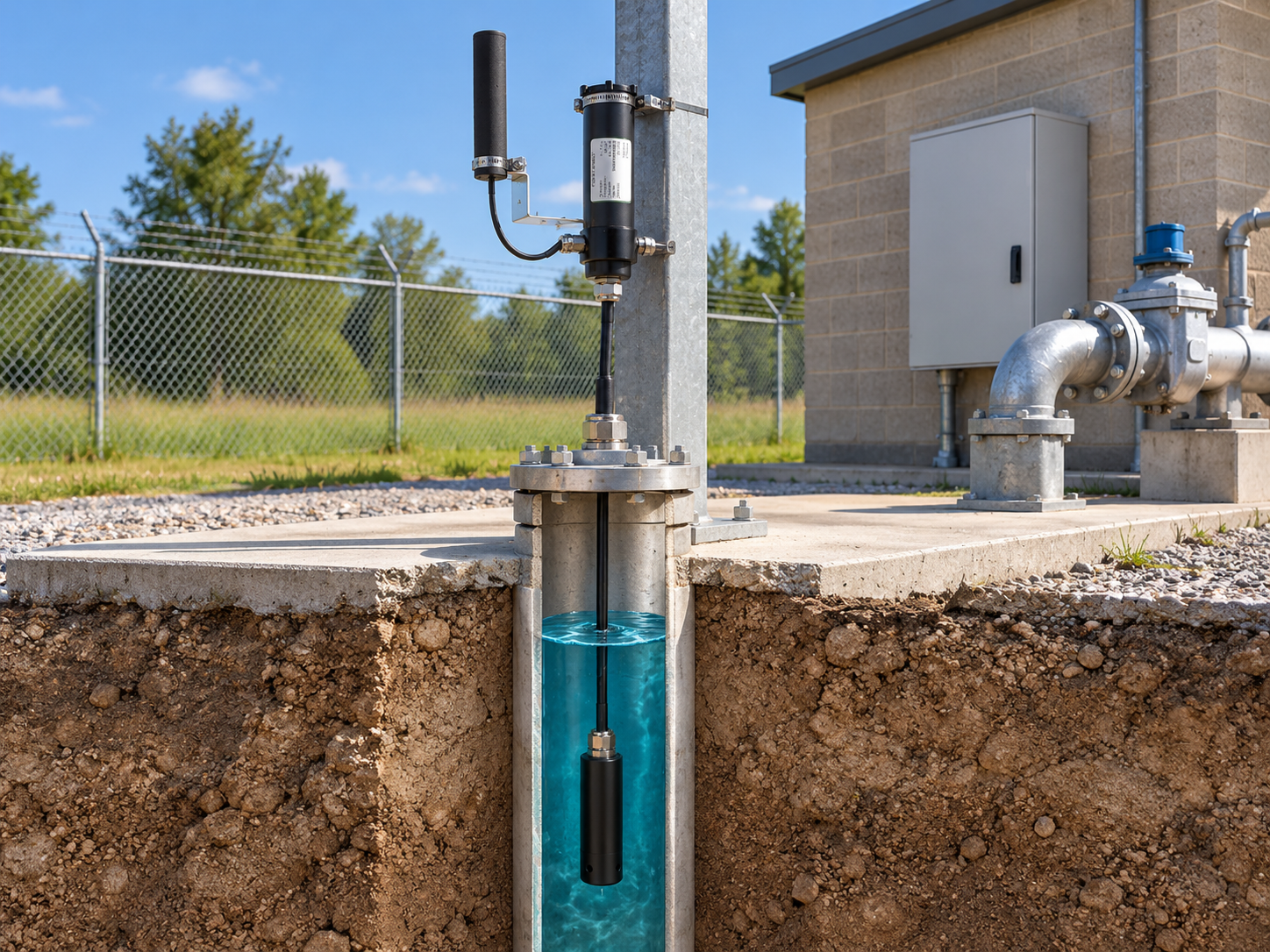 Контроль уровня воды в скважине — погружной гидростатический датчик SmartPressure